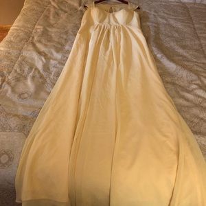 BILL LEVKOFF BRIDESMAIDS DRESS IN CANARY YELLOW